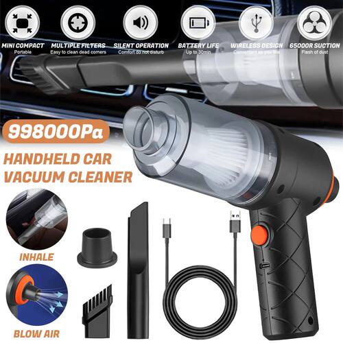 Portable Car Wireless Vacuum Cleaner Powerful Suction Handhe