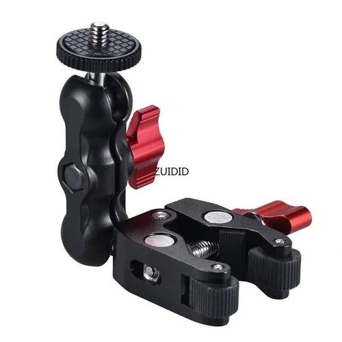 Metal Super Clamp with Double Ball Head Magic Arm Clamp 1/4'