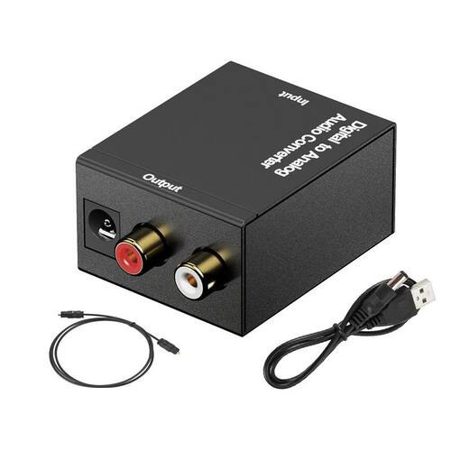RCA Digital Optical Coaxial Signal to Analog DAC SPDIF Stere