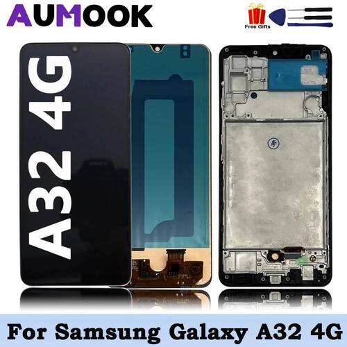 AMOLED For Samsung Galaxy A32 4G LCD Display Touch Screen Re