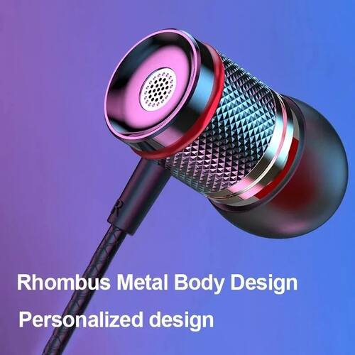9D HIFI Heavy Bass In Ear Earphone 3.5MM AUX/Type-C Digital