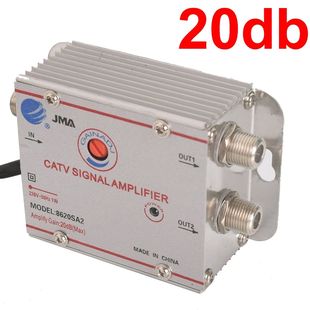 20dB CATV TV Antenna Signal Amplifier Booster Splitter 8620S