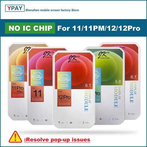 NO IC Chip JK Series For iPhone 11 LCD 11Pro12 12Pro LCD Dis