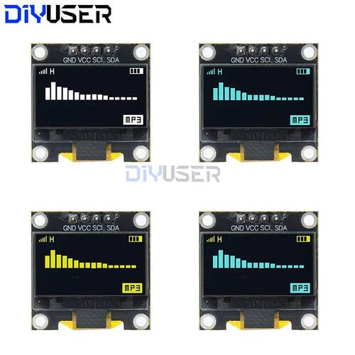 DIYUSER 0.96 Inch OLED SSD1306 White/Blue/Yellow 128X64 IIC