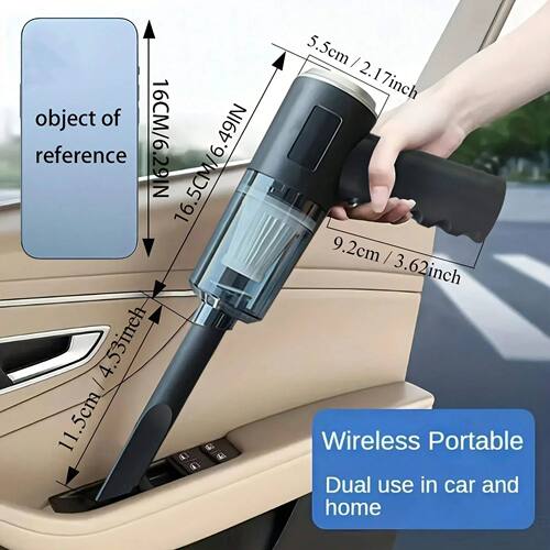 1PC Wireless Vacuum Cleaner 120W High Power Black Dual Use f