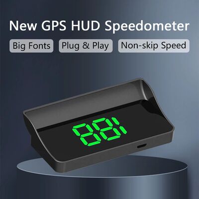 Car Head Up Display GPS Digital Speedometer HUD Windshield P