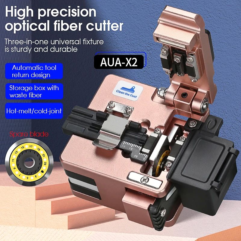 COMPTYCO Fiber Cleaver AUA-X2 FTTH Cable Fiber Optic Cutting