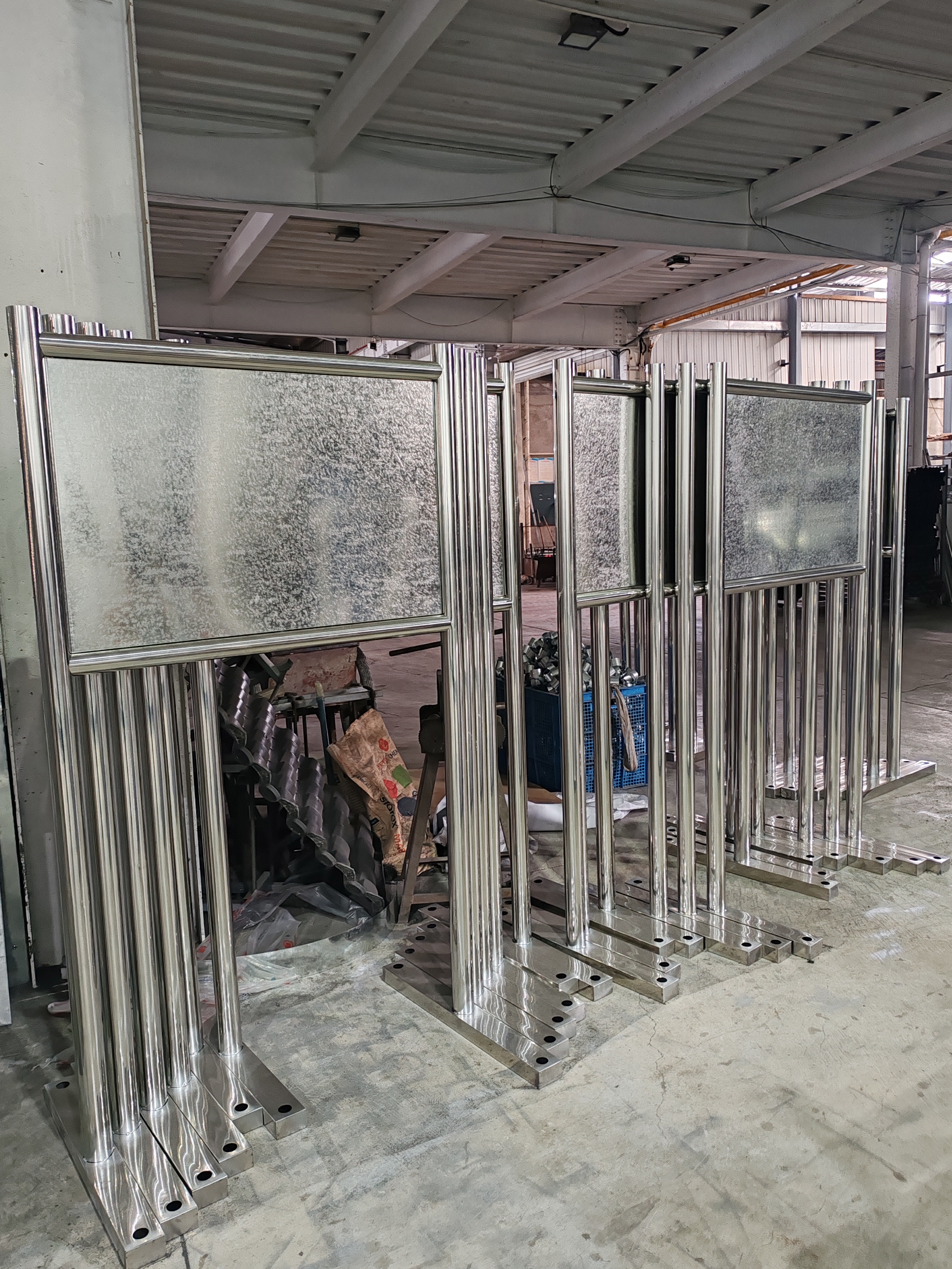 户外不锈钢宣传栏河道牌警示牌广告牌立牌展示加施工提示牌引导牌