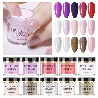 Dip Powder Nail Glitter Pastel Dipping Powder美甲浸润指甲粉