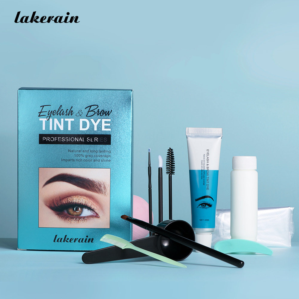 Eyelashes eyebrow Kit Mascara Color Brow Lashe Dye Set染眉毛