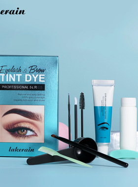 Eyelashes eyebrow Kit Mascara Color Brow Lashe Dye Set染眉毛