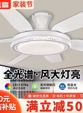 志高北欧风新款风扇灯家用56寸大