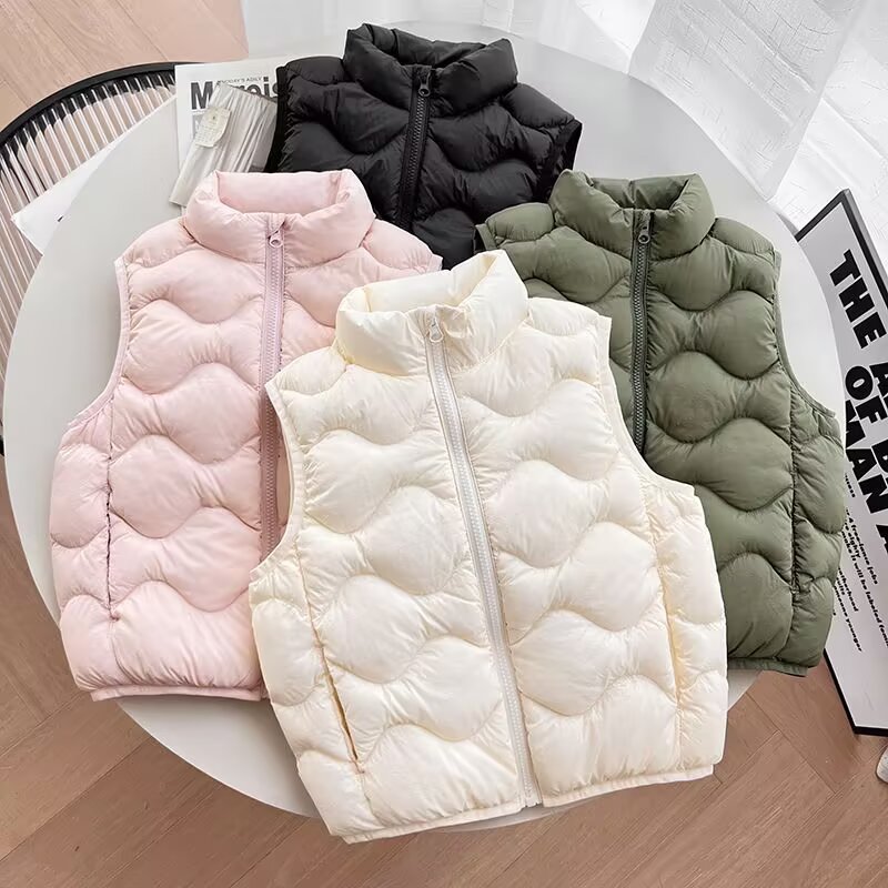 特价！男童女童高级轻型羽绒背心保暖外套夹克2025冬季新款471376