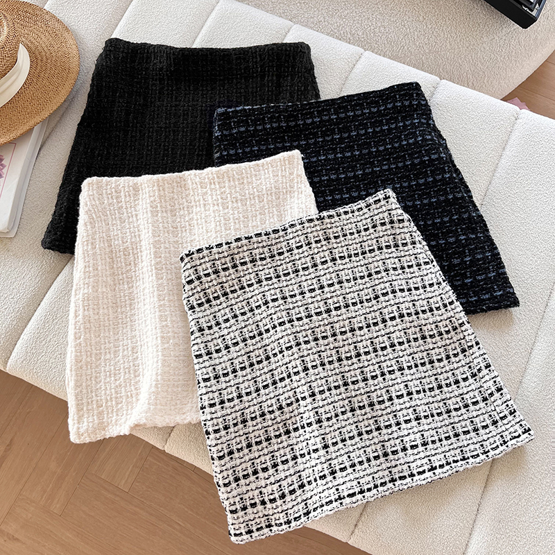 千金风女装针织多色迷你半身裙