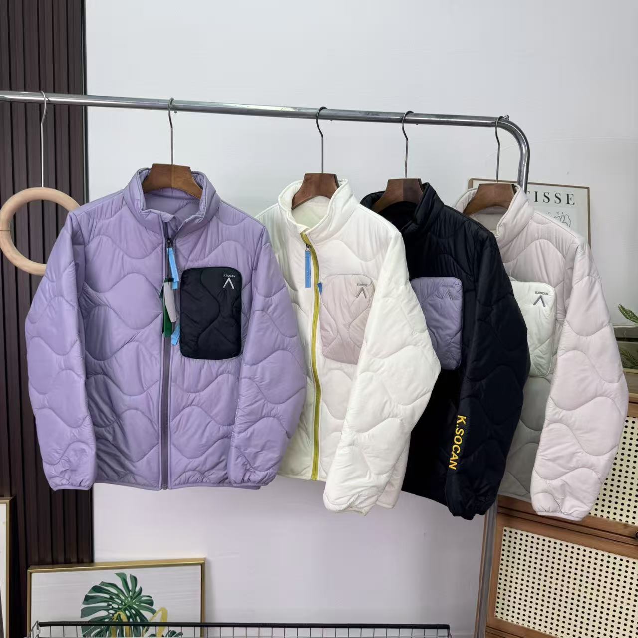 大厂订单！情侣秋冬防泼水户外气绒棉服滑雪保暖内胆冲锋棉服