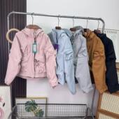 连帽外套登山徒步冲锋衣女装 山系机能风秋季 宽松防泼水户外风工装