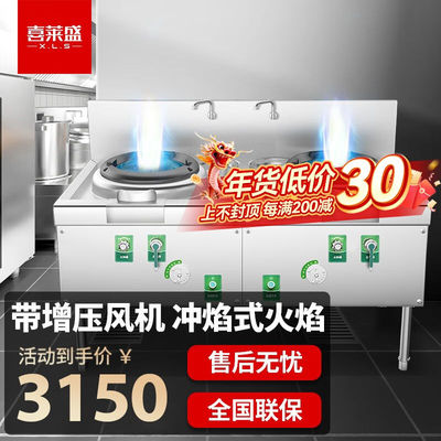 喜莱盛（XLS）猛火灶商用燃气灶商用单灶厨房设备酒店食堂双灶煤