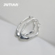 JUTIAN纯银耳环小众设计感百搭不规则修饰脸型质感S925纯银耳环女