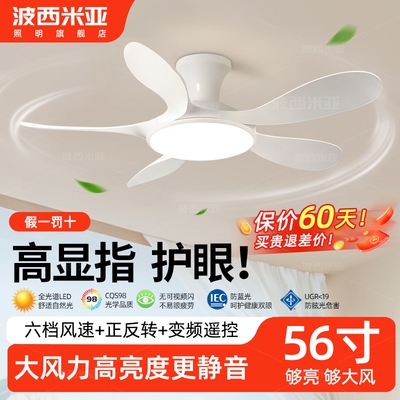 客厅风扇灯2025新款智能变频全光