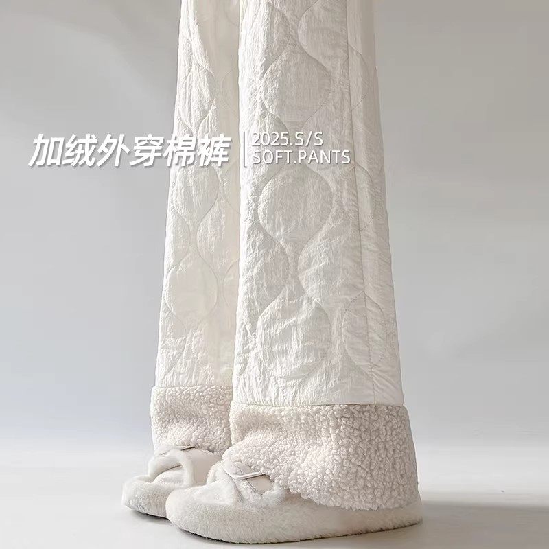 清仓捡漏~摇粒绒棉裤女秋冬季高腰遮胯加绒加厚防风保暖阔腿长裤,女装/女士精品,大码裤装,淘宝优惠券,粉丝福利购,淘宝优惠卷
