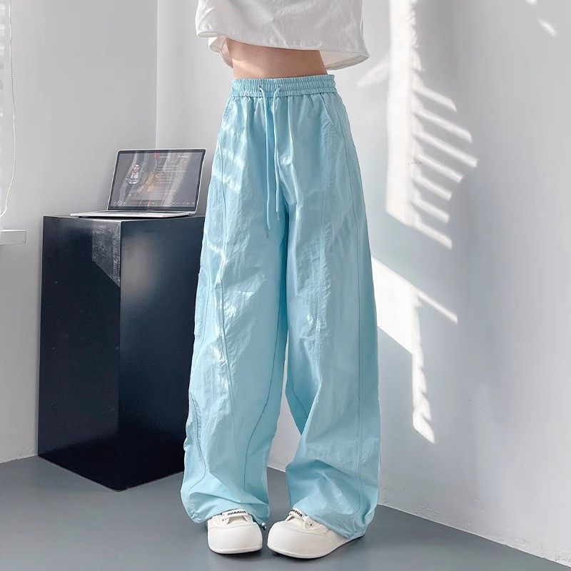 夏季多巴胺休闲裤高腰垂感运动裤