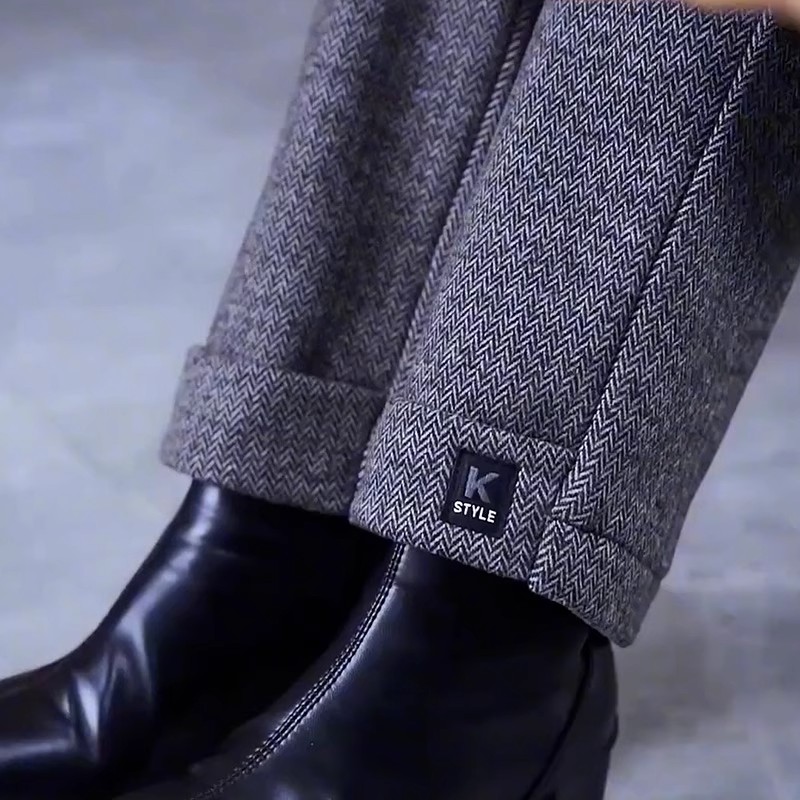 小个子毛呢裤女秋冬加绒加厚裤子