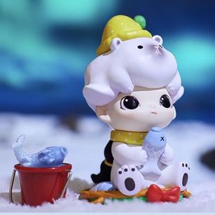 [现货]POPMART泡泡玛特DIMOO圣诞系列盲盒确认款北极熊雪狐姜饼