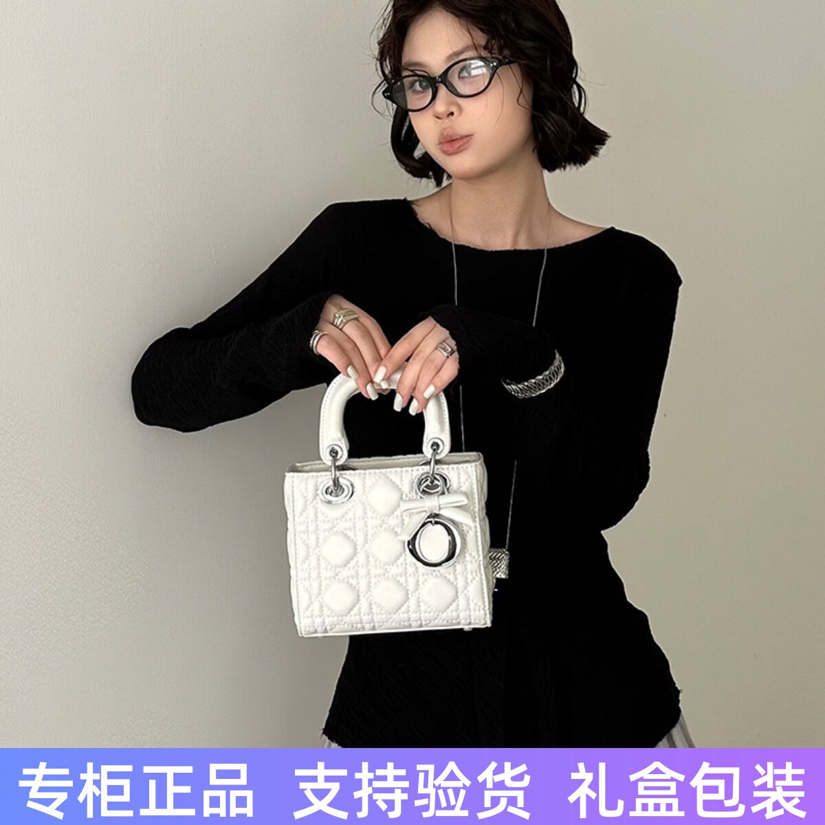 2026新款高级感小众蝴蝶戴妃包