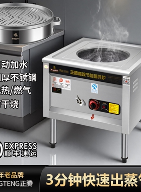 正腾蒸包炉商用燃气早餐店包子摆纯电蒸炉蒸汽炉摊多功能馒头节能