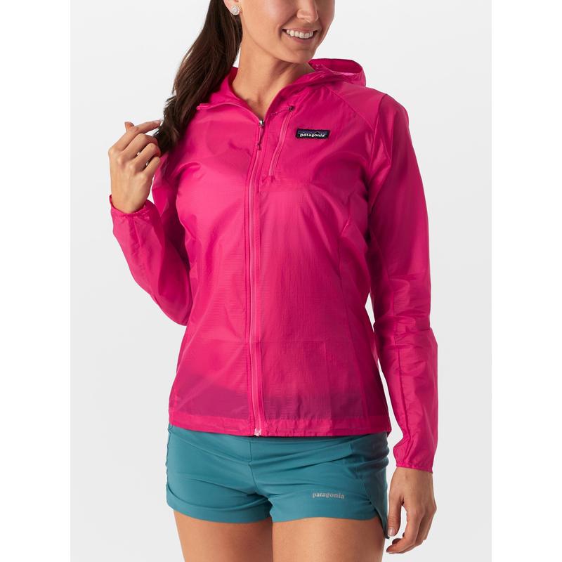 代购PATAGONIA女士冲锋衣防风防水轻便风衣连帽长袖户外夹克