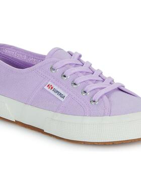 代购Superga女士运动板鞋轻便耐磨透气舒适紫色棉质鞋面橡胶鞋底