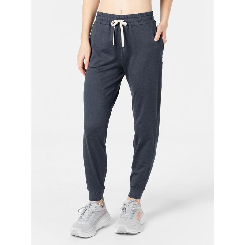 代购Vuori女士运动长裤柔软面料侧边口袋弹性腰头修身宽松版型