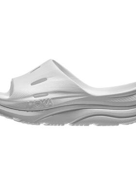 代购Hoka OneOne女士拖鞋缓震透气环保材质休闲拖鞋白色轻量