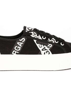 代购Superga女士帆布鞋舒适缓震轻便耐磨防滑设计透气鞋面黑色