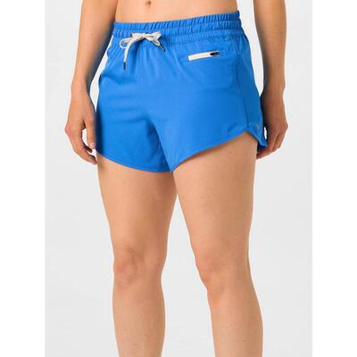 代购Vuori女士运动短裤透气设计可调节抽绳拉链口袋轻量舒适