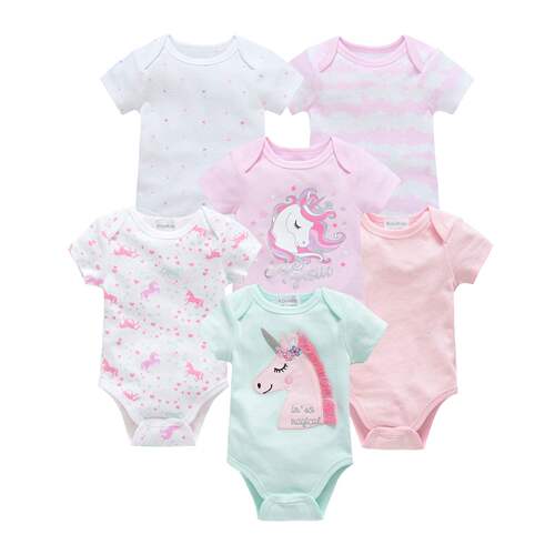 3/6 pcs a lot Baby Girls Clothes  pour nouveaux Cotton