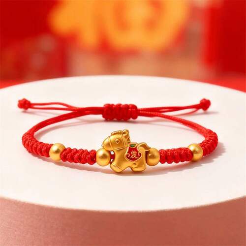 2026 Horse Year Red Lucky Braided Rope Bracelet For Women Ch