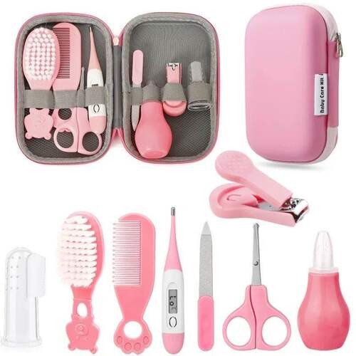 8PCS Baby Healthcare and Grooming Kit Baby Safety Set with