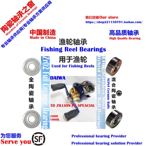子龙TD PE远投陶瓷轴承|09 DAIWA TD ZILLION PE Special Bearing