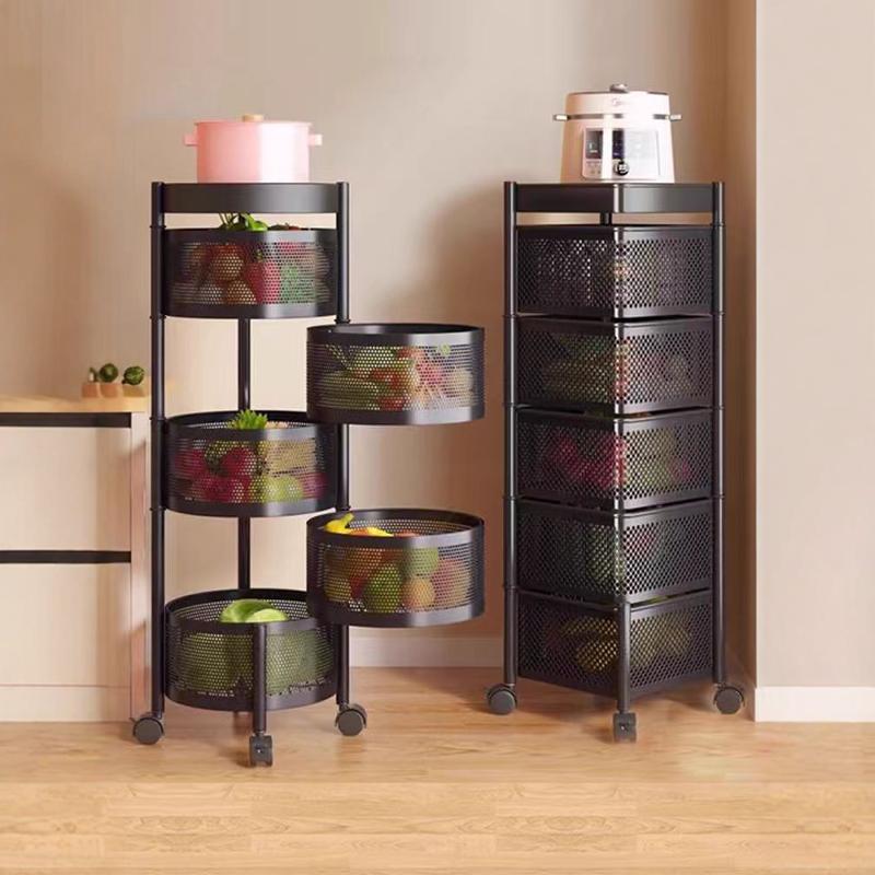 日本进口多功能厨房旋转蔬菜篮子