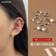 莫桑钻耳钉植入级F136钛合金睡觉不用摘双头钻石马蹄环耳蜗耳骨钉