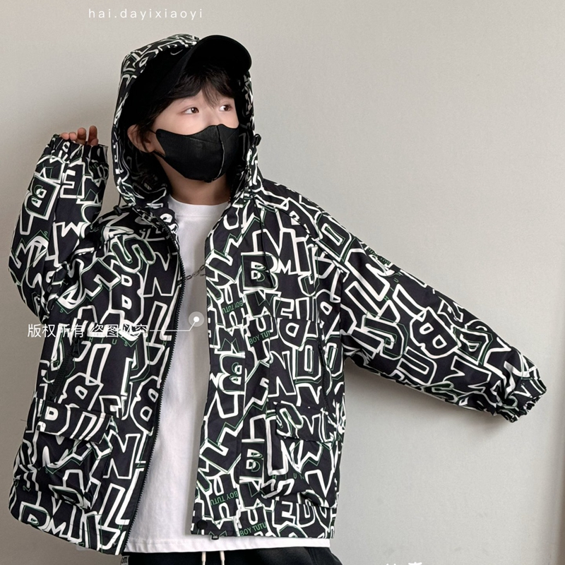 大e小e2024秋新款男童女童风衣外套拉链衫夹克衫中大童儿童潮3519