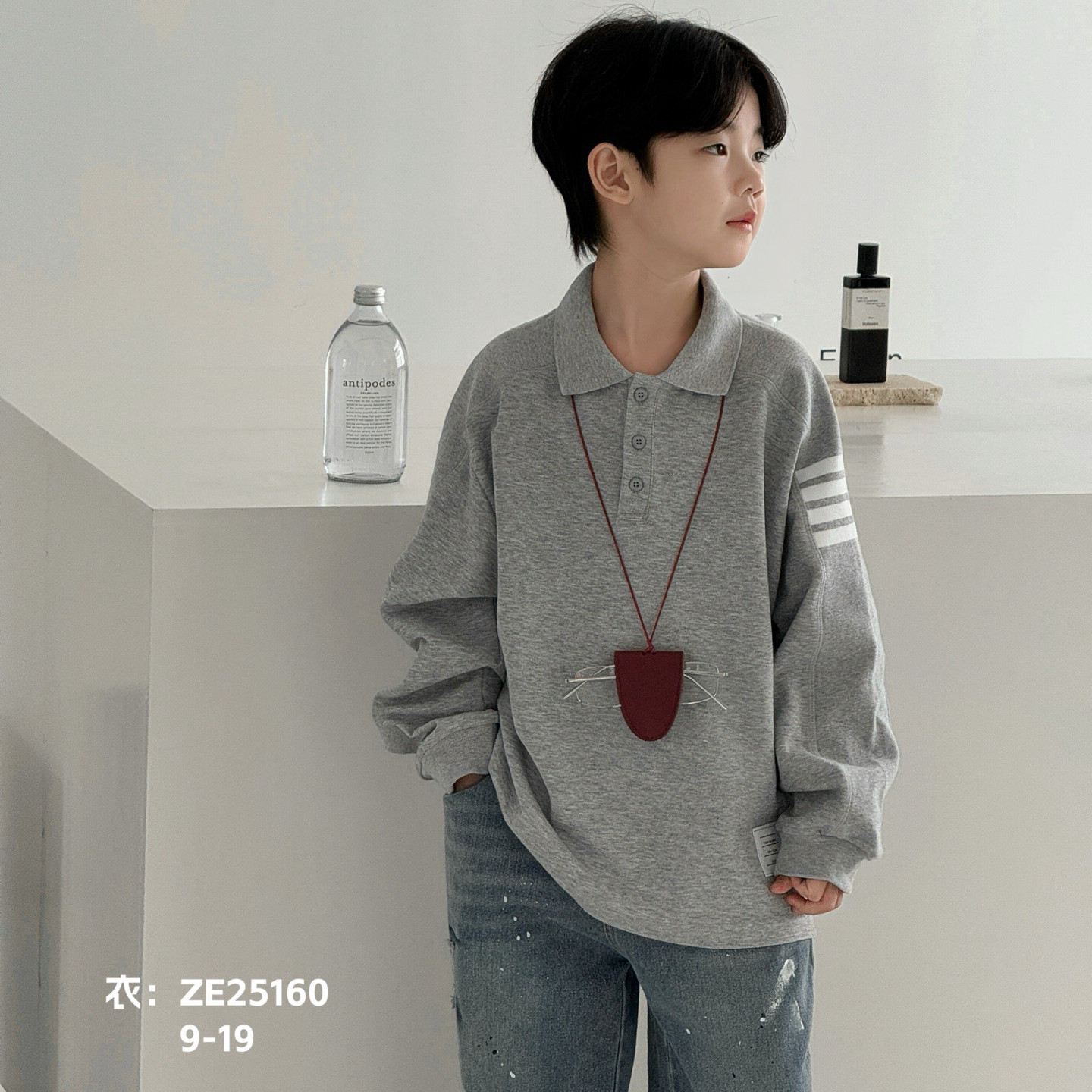 大e小e2025秋男童女童POLO衫长袖T恤儿童韩版潮学生中大童25160,童装/婴儿装/亲子装,儿童POLO衫,淘宝优惠券,粉丝福利购,淘宝优惠卷