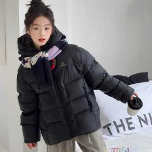 瑭伽2025冬新款 潮唐家2555 男童女童羽绒服外套儿童90白鸭绒童装