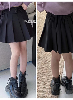 牛哆哆2024秋新款女童短裙子半身裙儿童百搭中大童童装韩版70970