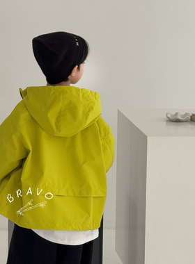 布芮欧2025秋新款男女童冲锋衣外套拉链衫夹克衫中大童儿童56168