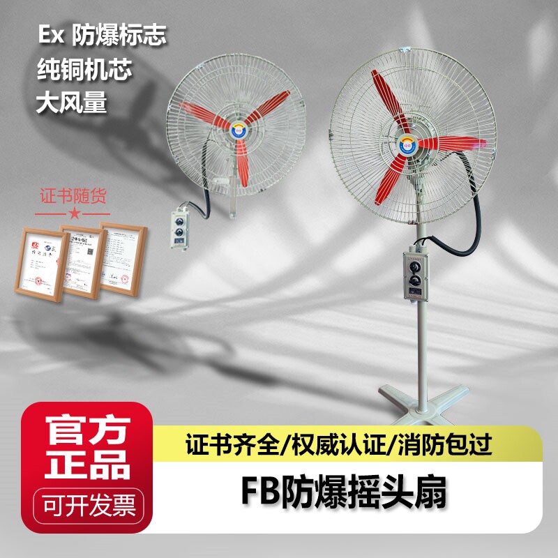 防爆摇头扇壁扇FB/BTS-500落地60