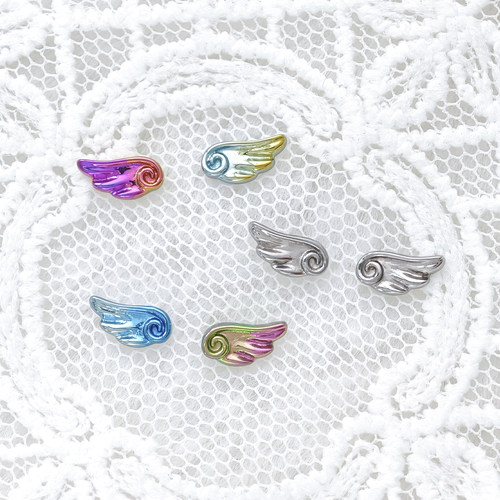 钛合金迷你翅膀内螺旋耳饰