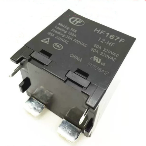 现货原装 HF167F 12-HF 12V 4脚位 大功率100A宏发继电器