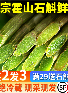 官方旗舰店正品霍山铁皮石斛鲜条500g一斤现采新鲜食用榨汁非药材